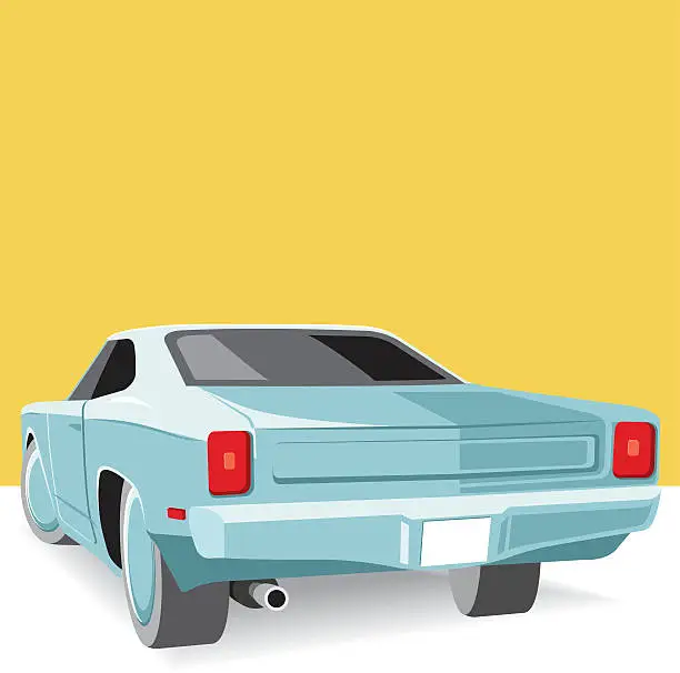 Vector illustration of Cool American car