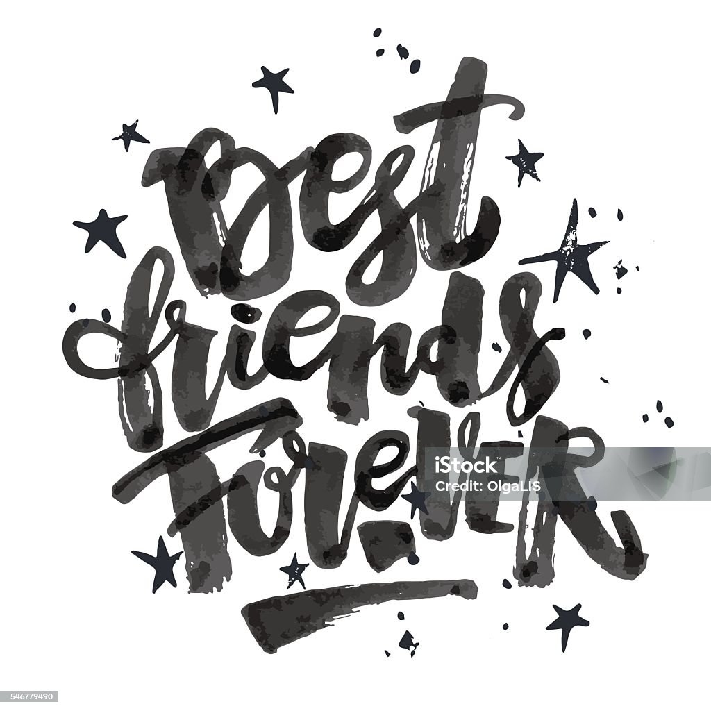 Best Friends Forever Stock Illustration - Download Image Now ...