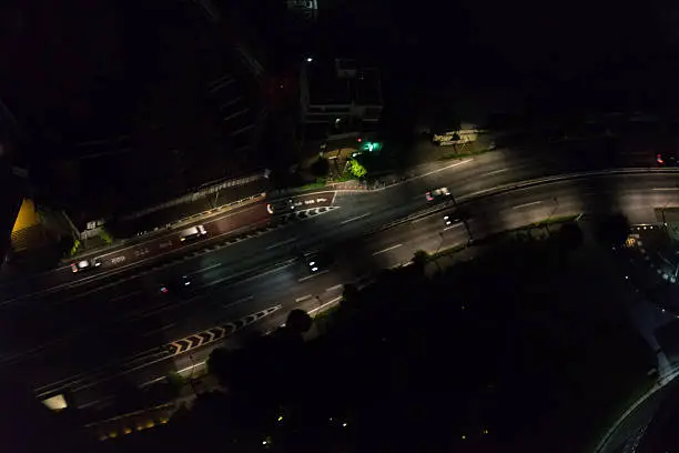It is Late-night road (Aerial)