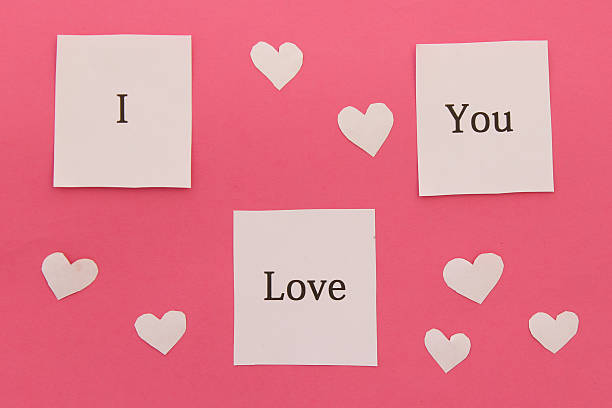 istock Happy Valentine's day concept - Hearts and love messages 546783854