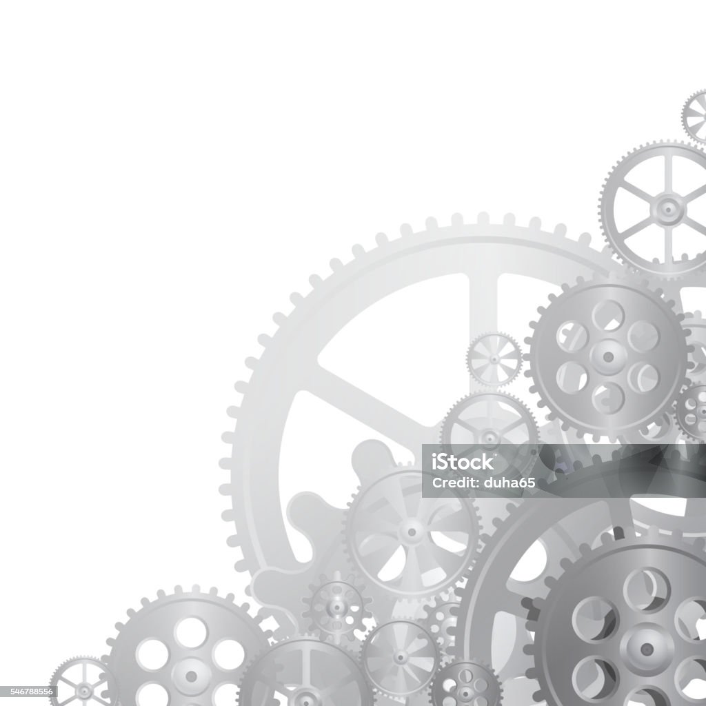 Steel Gear Stock Illustration - Download Image Now - Gear - Mechanism