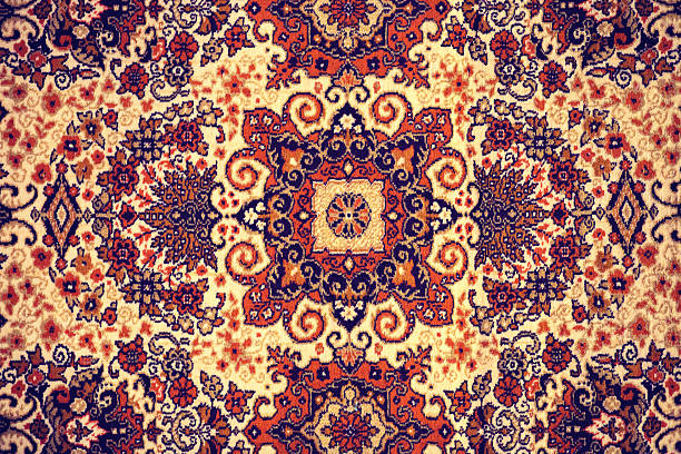 tapis persan. - textile pattern rug floral pattern photos et images de collection