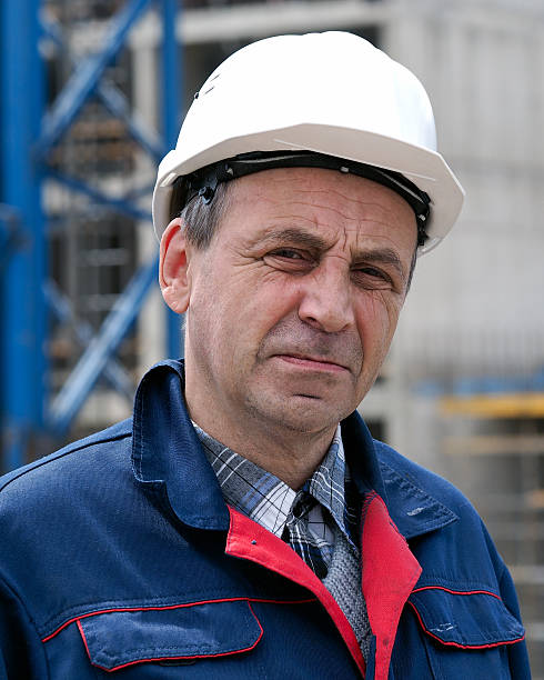 istock Portrait of a male builder, engineer 546790900