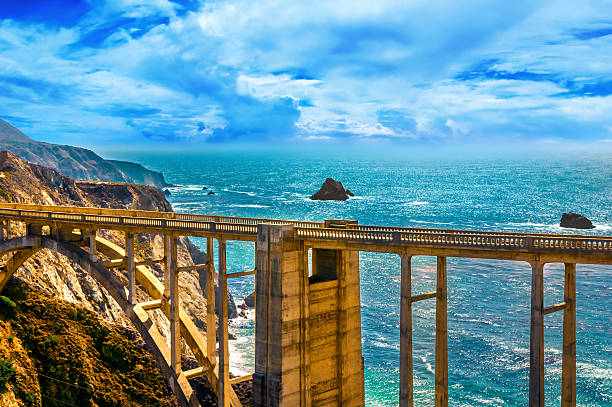 istock Bixby Creek Bridge on Pacific Coast Highway #1, Los Angeles 546797510