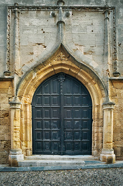 istock Medieval Door in Rhodes Town, Greece 546798084