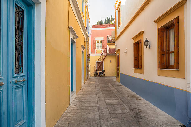 istock Alleys of Symi, Greece 546798210