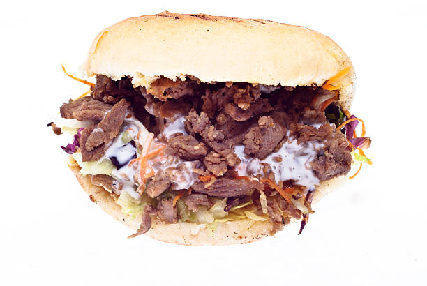 Doner kebab isolated - fotografia de stock