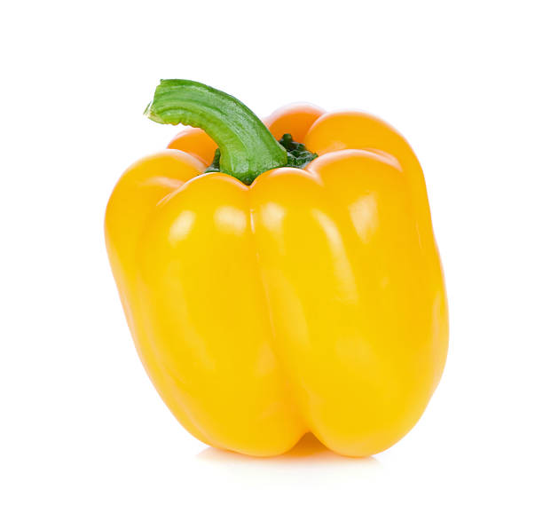 istock Yellow bell pepper Isolated on white background. 546804610