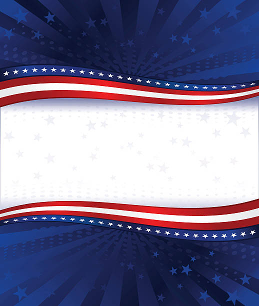 국가주의 배경기술: 레드, 화이트, 블루, 스타즈, 스트라이프 - american flag backgrounds patriotism flag stock illustrations