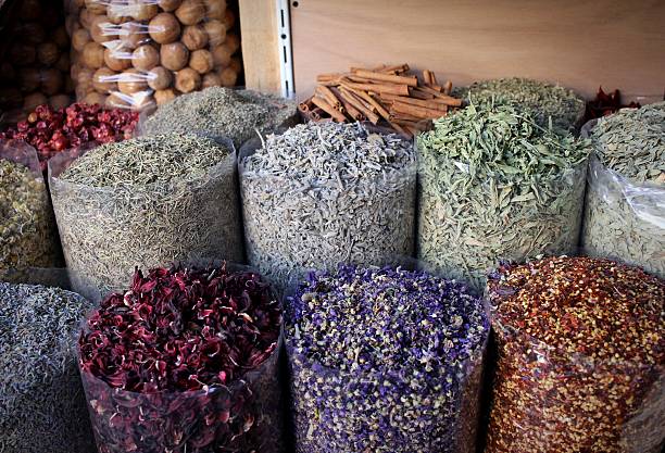 istock Arabic spices at spice soukh - Deira, Dubai, UAE. 547010186
