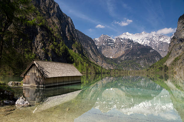 istock Boathous in Lake Obersee 547016980