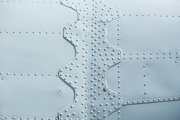 istock texture light skin of the aircraft with rivets 547019566