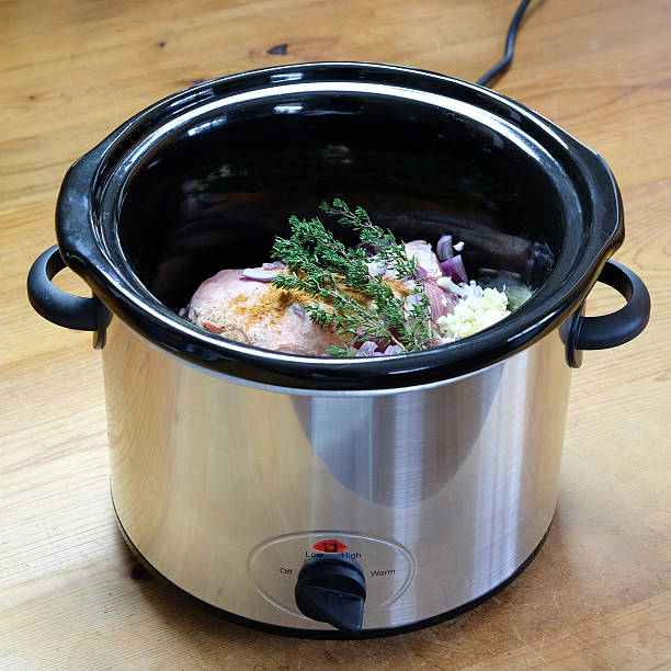 크록팟 또는 슬로우 쿠커 식사 준비 - crock pot 뉴스 사진 이미지