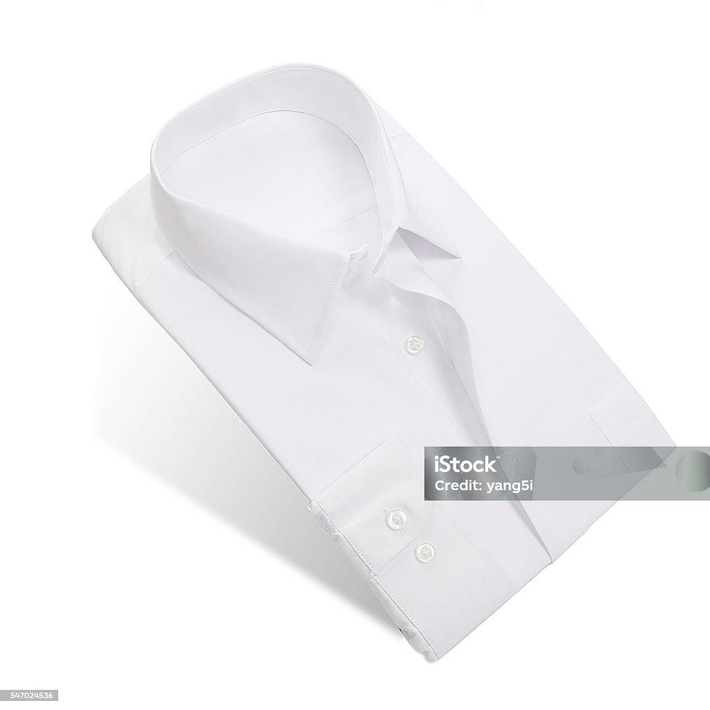 White shirt A folded white shirt Folded Stock Photo