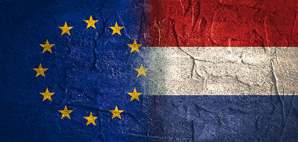 istock Politic relationship, European Union and Netherlands 547027848