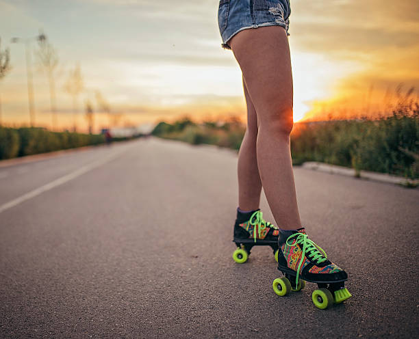 istock Woman on Roller skates 547028698
