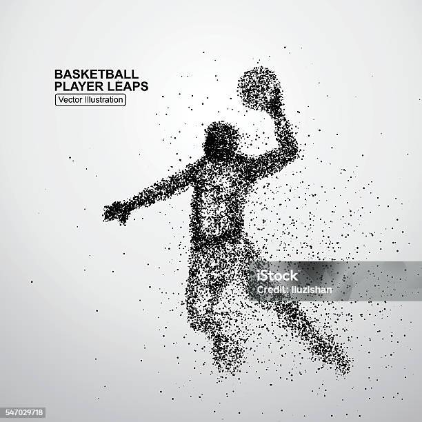 Basketball Player Leaps Stock Illustration - Download Image Now - Basketball Player, Basketball - Sport, Slam Dunk
