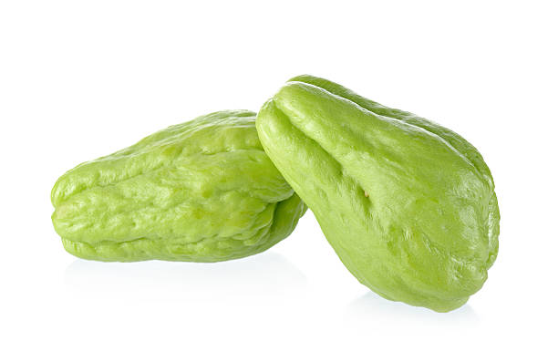 istock uncooked whole fresh chayote on white background 547029752