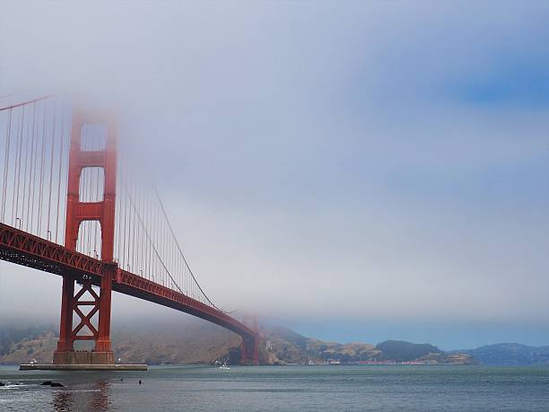 istock Clearing Fog over San Francisco Golden Gate Bridge 547033278