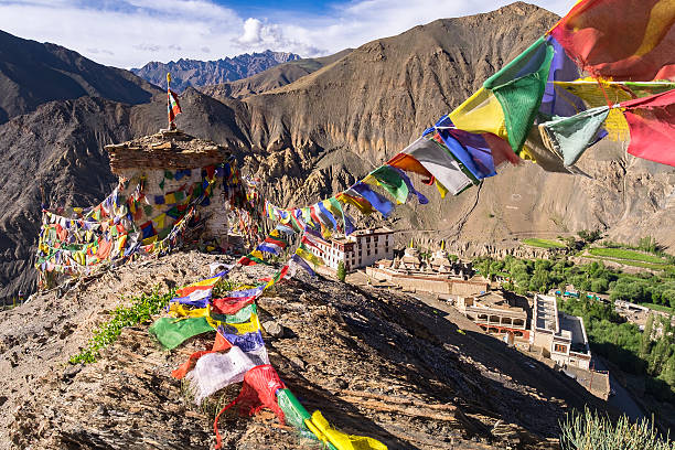 istock Prayer flags at Lamayuru Monastery, Leh-Ladakh, India 547033506