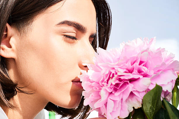 istock Smell of peony 547034394