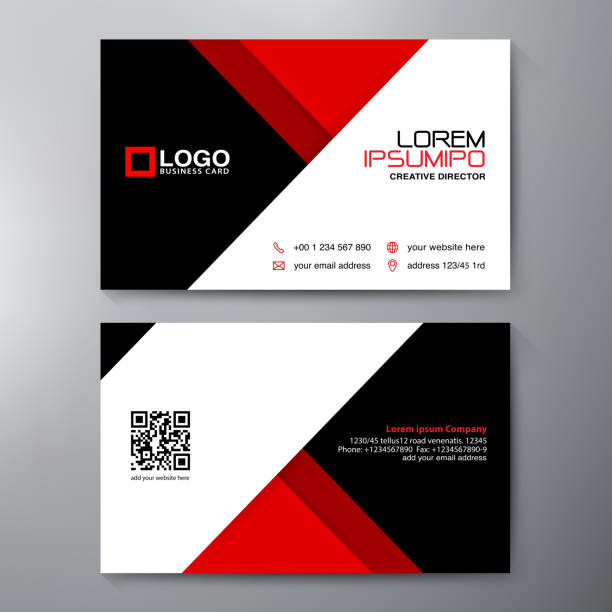 Modern Business Card Design Template Stock Illustration - Download Image  Now - Design, Black Color, ID Card - iStock