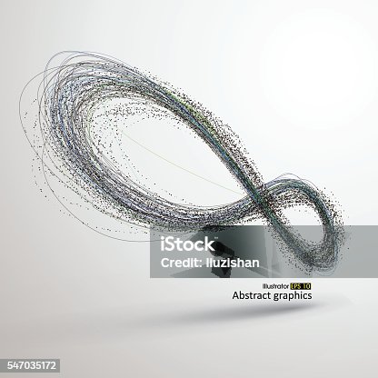 istock Abstract infinity, Revolving lines, concept graphic design,vector Illustration 547035172