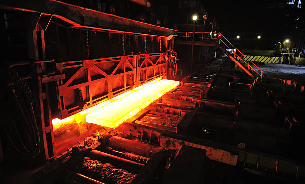 istock hot slab in steel plant 547036558