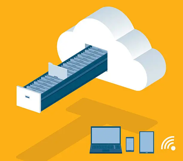 Vector illustration of Cloud Computing