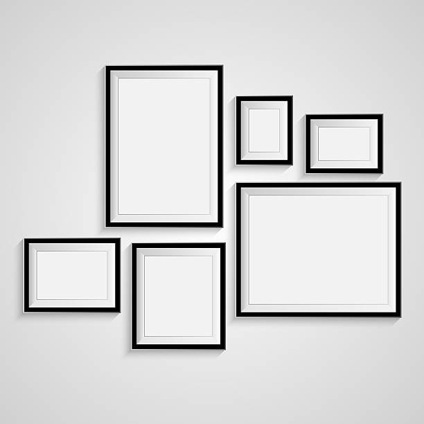 marco en blanco sobre un fondo blanco. - cuadrado composición fotos fotografías e imágenes de stock