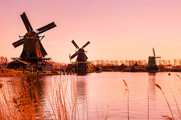 istock Sundet panorama with windmills in Holland 547042096