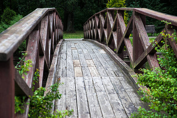 istock old wooden bridge in the summer park 547042382