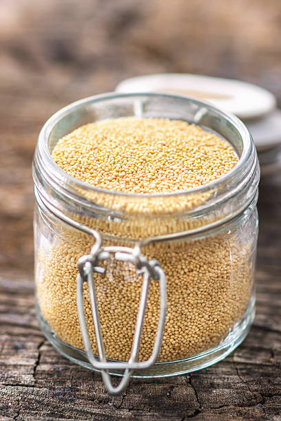 istock Raw Organic Amaranth Grain on wooden background 547044584