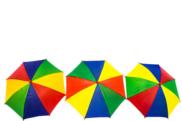 istock Colorful of umbrella on white background 547045148