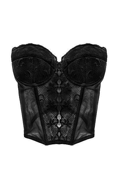black bustier top with straps