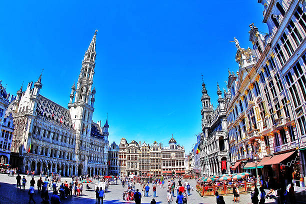 Brussels (Bruxelles), Belgium - May 07, 2016 - Grand Place stock photo