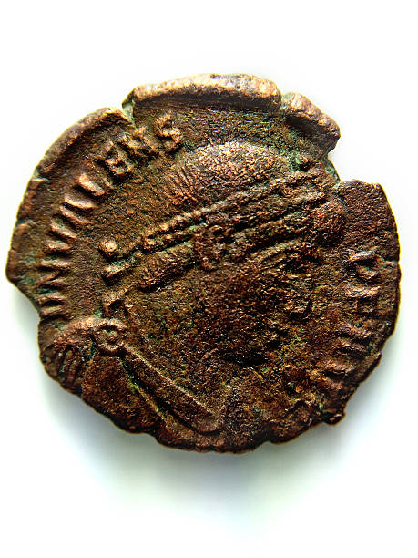 istock antique Roman copper coin 547051408