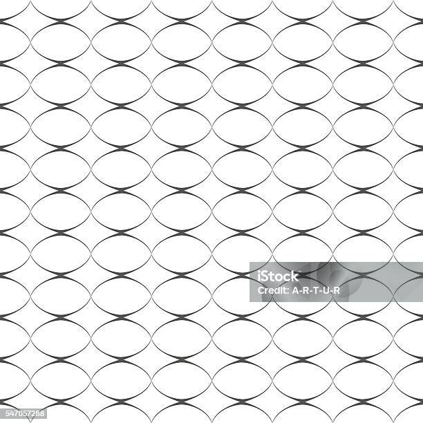 Geometric Delicate Simple Seamless Pattern With Ovals Stock Illustration - Download Image Now