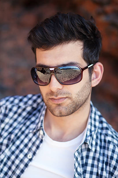 istock Male fashion model with sunglasses 547123228