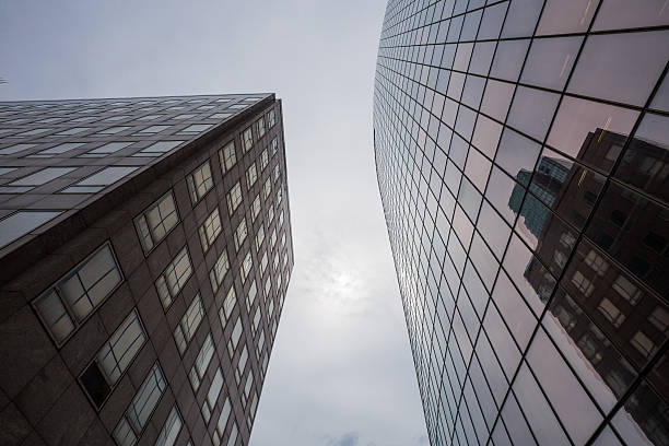 istock Skyscrapers with glass facade. Modern buildings in busines district. 547125906