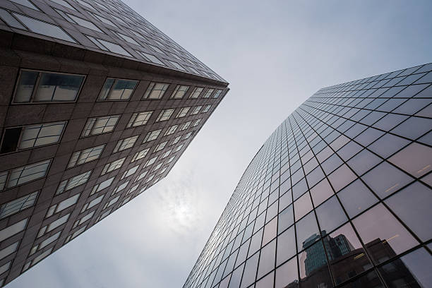 istock Skyscrapers with glass facade. Modern buildings in busines district. 547125958