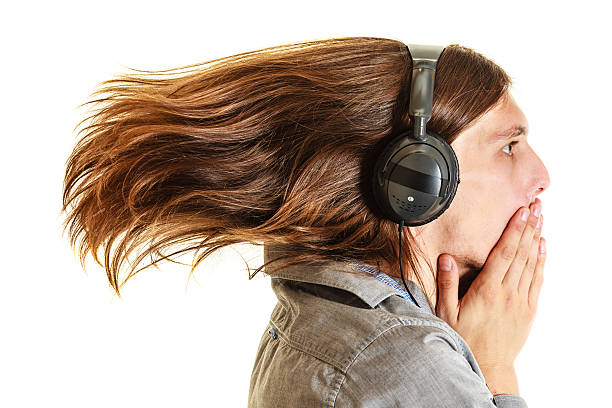 istock Passionate music lover. Man with headphones. 547126090