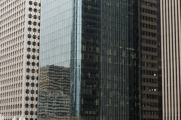 istock Skyscrapers with glass facade. Modern buildings in busines district. 547126142