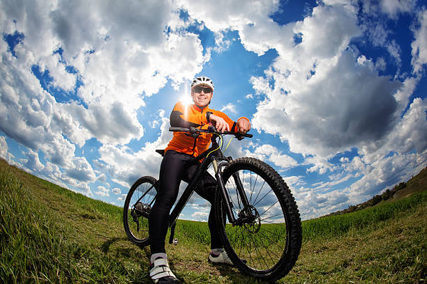 istock Cyclist on the Beautiful Meadow Trail 547126968