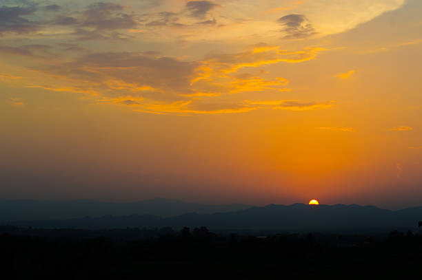istock Sunset / sunrise with clouds, light rays and other atmospheric 547127546