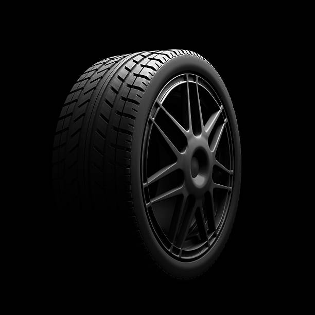 istock Car Tire Isolated On Black Background 547135224