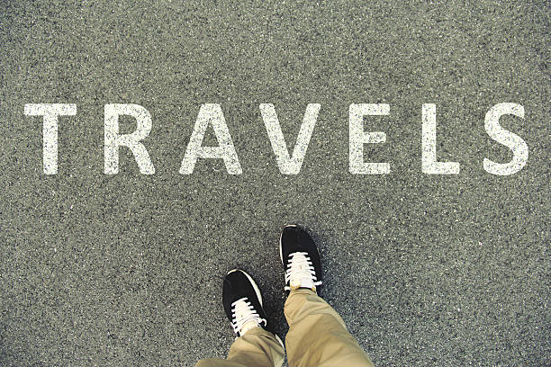 istock Word travels written on an asphalt road 547137880