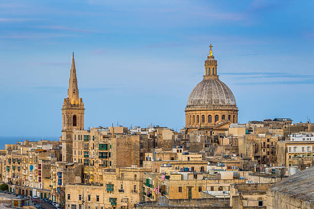 istock Valletta, Malta - St.Paul's Anglican Cathedral at blue hour 547138264