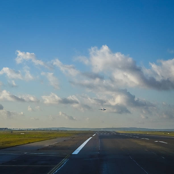 istock Take off at Airport Runway 547139128