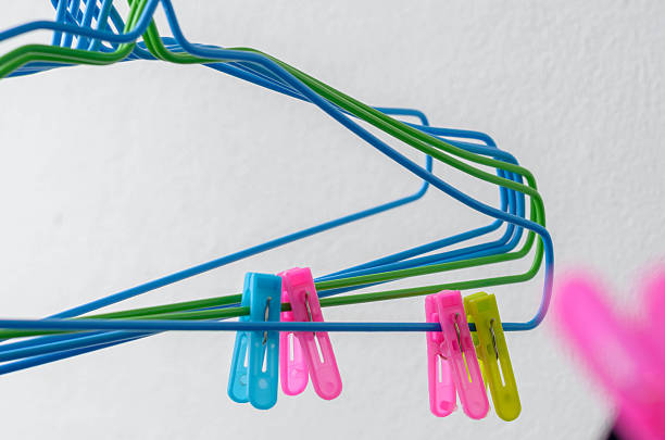 istock full colour the clothespin and hanger on a clothes line. 547142624